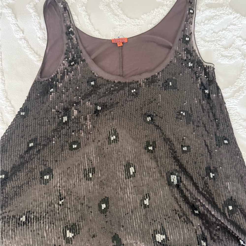 Sequin Embellished Tank Top